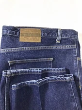 Bullseye Classic Jeans Wear Mens 52x33 Dark Stonewash Blue Denim Big Tall