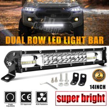 8 14 22 32 42 52 Led Light Bar Spot Flood Combo Driving Truck Suv Offroad 4wd