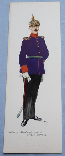 ORIGINAL X 7 BRIAN MOLLOY IMPERIAL GERMAN ARMY OFFICERS' PAINTINGS #1 - Picture 10 of 17