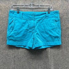 Vineyard Vines Shorts Womens 6 Light Blue Chino Flat Front Cotton Canvas