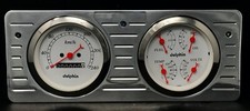 1940 1941 1942 1943 1944 1945 1946 1947 Ford Truck 2 Gauge Dash Panel Insert Met