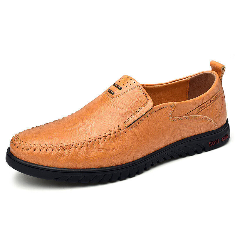 Men's Casual Leather Dress Shoes Loafers Driving Comfortable Breathable ...