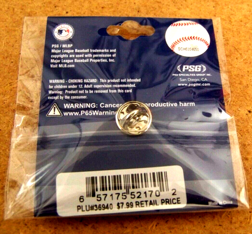 Colorado Rockies CR logo pin shiny silver MLB c45060 - Picture 5 of 6