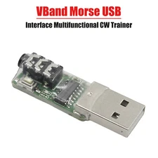 VBand Morse USB Interface Multifunctional CW Trainer For Mobile Phone Computer U