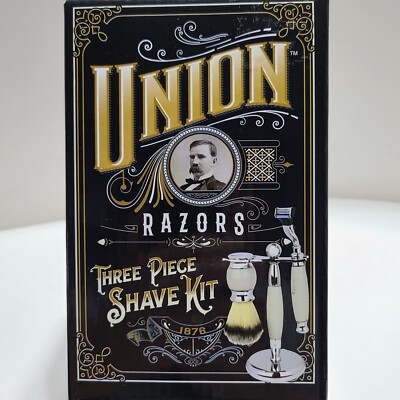 Union Razor All Brands Union Razors • Vintage Style Three - Piece Shave Kit Color White. | eBay