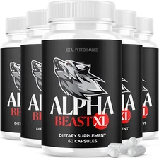 (5 Pack) Alpha Beast XL Pills (300 Capsules)