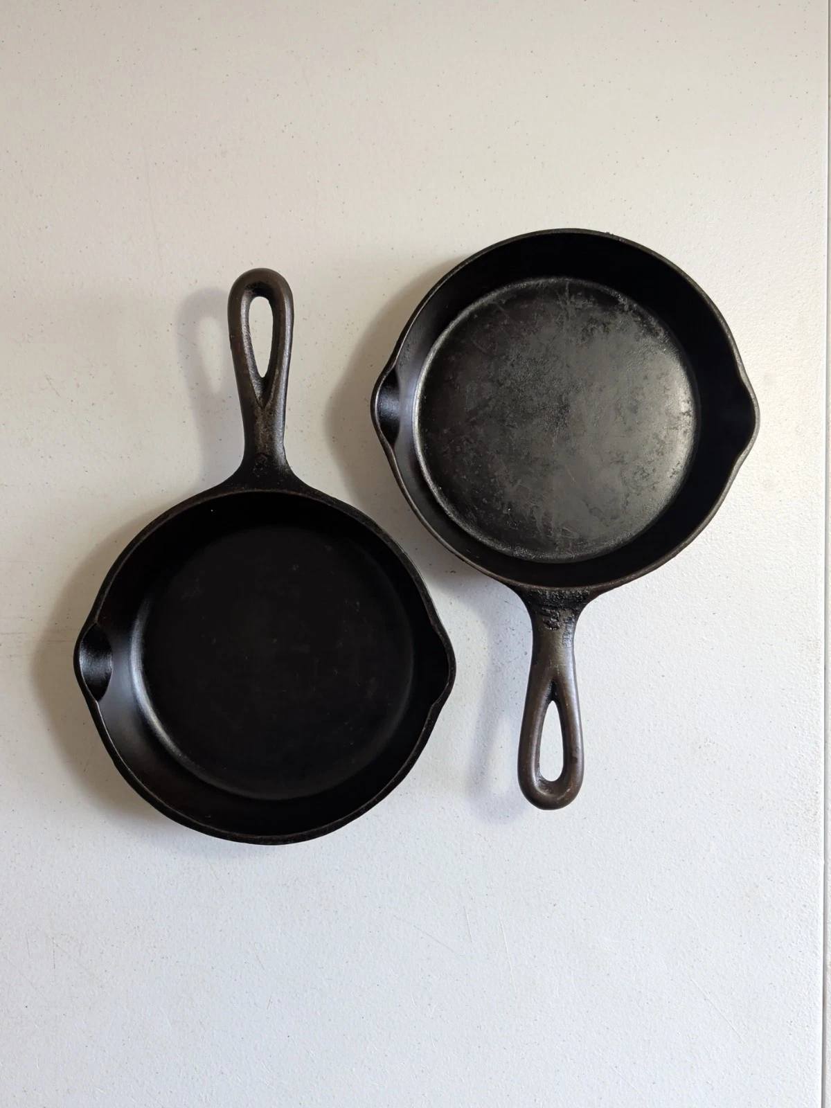 Pair Of Vtg. Wagner Ware Sidney-O #3 Skillets 1053