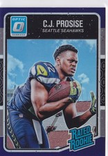2016 CJ Prosise Donruss Optic Rated Rookie Purple RC #154 (A5629)