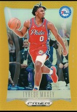 2023-24 Prizm Deca #87 Tyrese Maxey True Gold Prizm /10 Philadelphia 76ers 🔥 