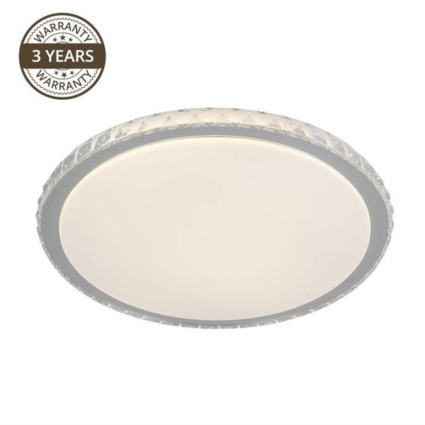 Domoletti LED Deckenleuchte 40,5 Cm 20W Dimmbar Weiß Metall Modern BüRo-image