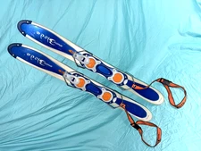 🔥 Salomon SNOW BLADES Short Ski Boards 90cm SnowBlades w/ Bindings Think SNOW!