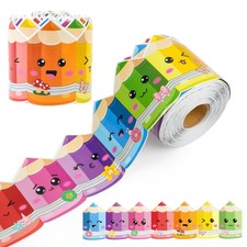 65.6ft Colorful Pencil Bulletin Board Borders, Back to School Bulletin Board ...