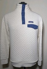 Patagonia Organic Cotton Quilt Snap-T Pullover Women's Size Small Birch White