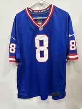 New York Giants Daniel Jones #8 Nike On Field Football Jersey Blue Mens Size XXL