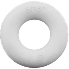 White Bumper Post Ring, 45 Durometer, .3125 inch inner diameter .1875" diameter