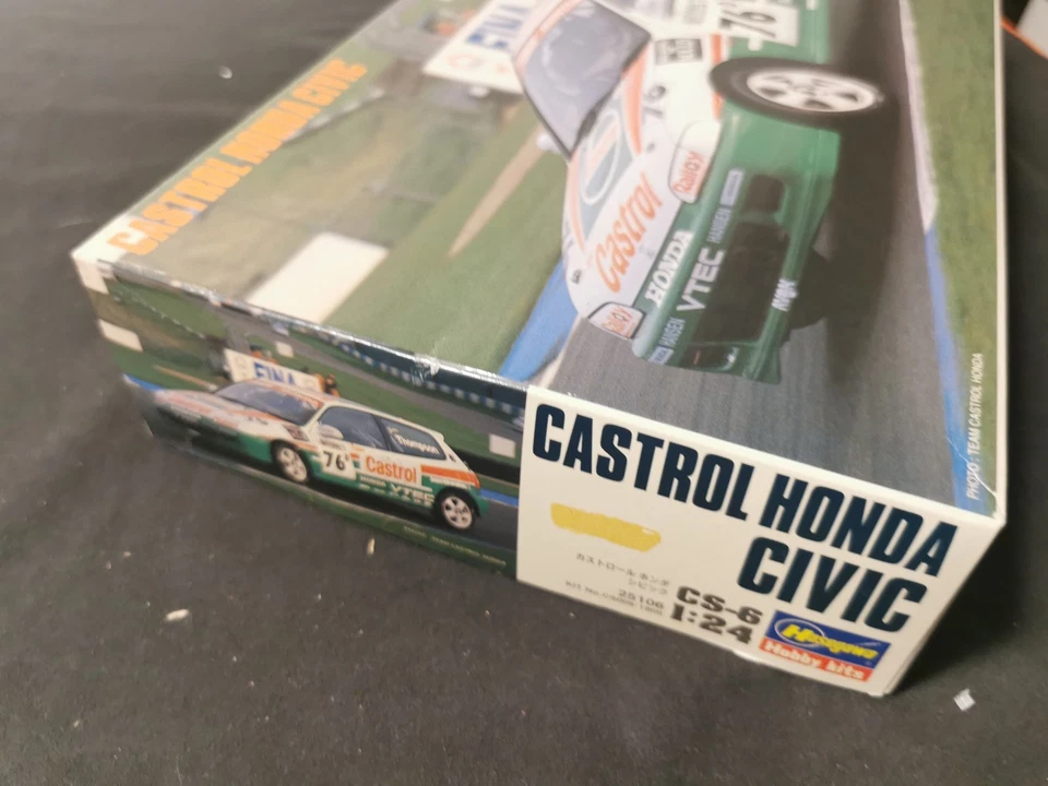 Hasegawa 20284 1/24 Scale Model Car Kit Team Castrol Honda Civic VTi EG6 - Immagine 4 di 4