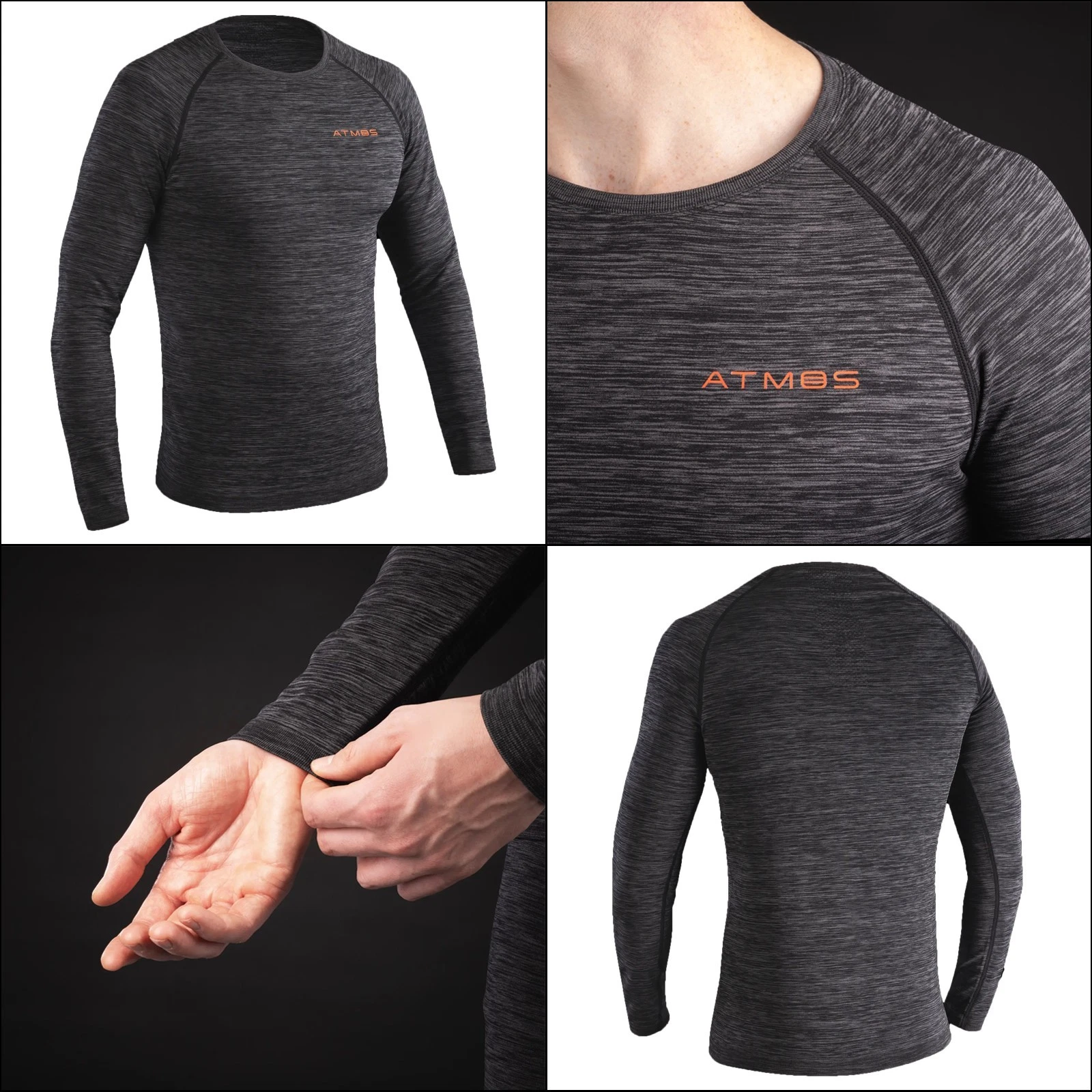 Oxford Atmos Core Thermal Base Layer Top Motorcycle Under Sports Shirt
