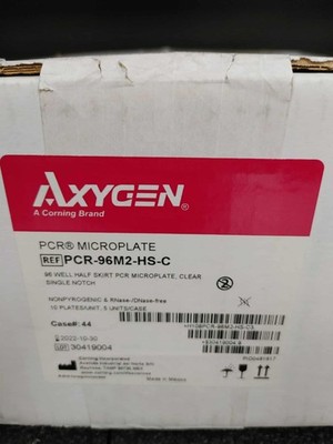 Axygen PCR-96M2-HS-C 96 Well Half Skirt PCR Microplate 10Plates/Unit 5Units/Case