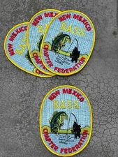 B.A.S.S. Iron-On-Patch Chapter Federation New Mexico New Old Stock 1 Patch Only