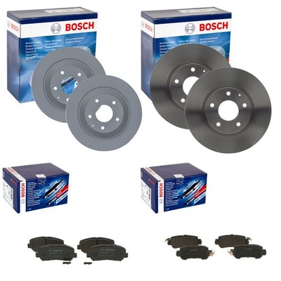 BOSCH BREMSSCHEIBEN + BELÄGE VORNE + HINTEN passend für MAZDA CX-5 KE GH