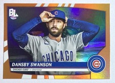 2023 Topps Big League Baseball Cubs Dansby Swanson Orange Foil Parallel #232