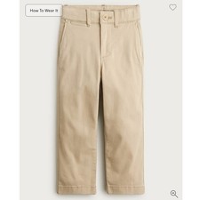 NWT J Crew Crewcuts Kid's Classic Fit Stretch Chino Pant Size 10 Khaki CB692