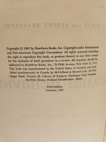 The Encyclopedia of Sexual Behavior Abarbanel Ellis 1961 1st Edition Vol 1 & 2 - Foto 6 di 11