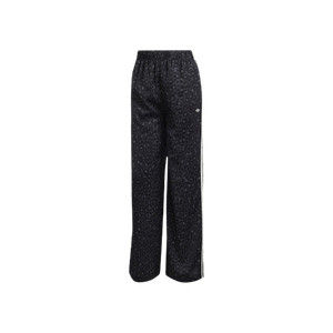 Adidas Satin Wide Leg Leopard Charcoal Pants