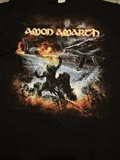 AMON AMARTH Dragon Twilight of the Thunder God 2008 Tour Black Shirt sz M