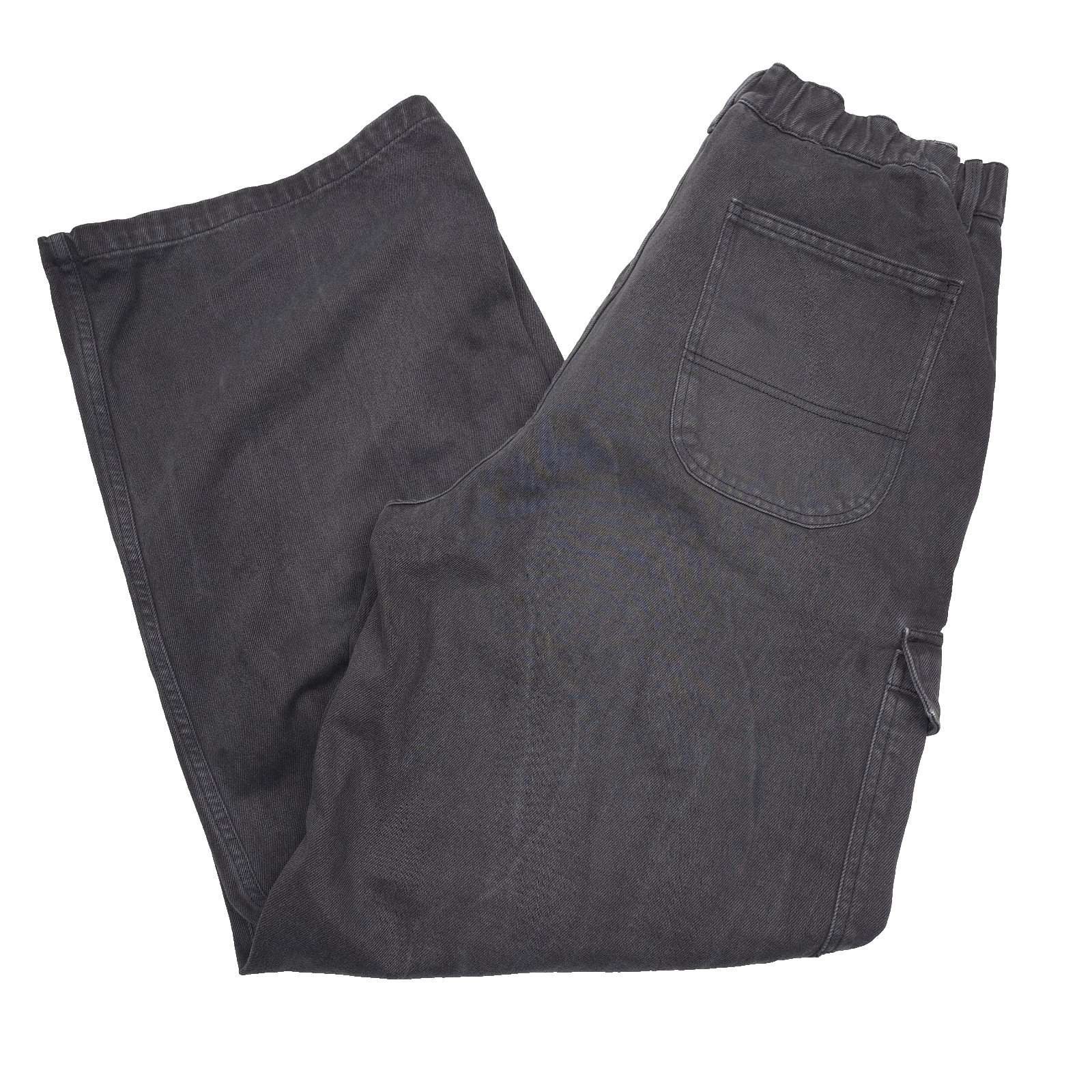 AMI Baggy Work Jeans Mens 31 X 31 Black Relaxed Fit Button Fly NWT 42190₽