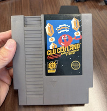 Clu Clu Land 5 Screw Variant with NESDisk Sleeve Nintendo NES Tested and Working