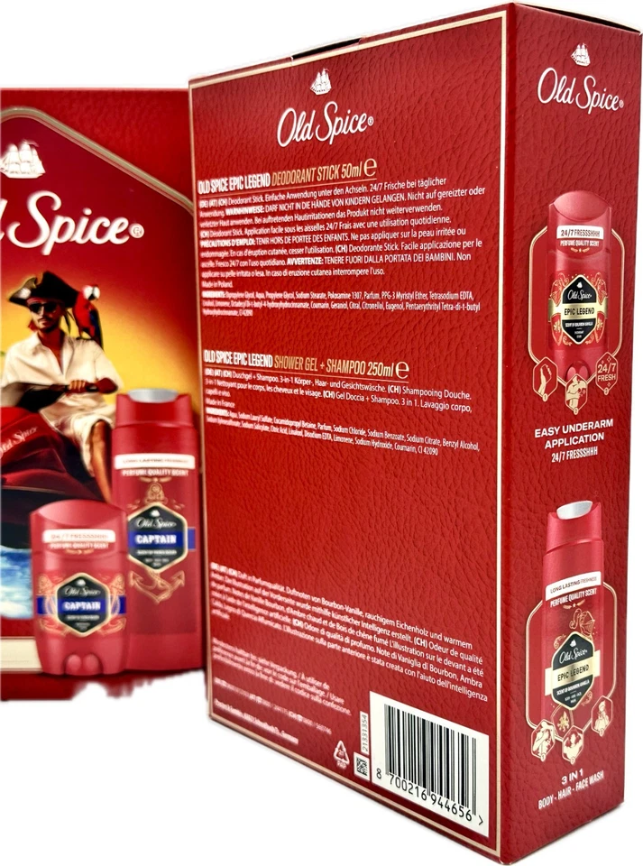 Old Spice Geschenkset - WOLFTHORN - CAPTAIN - EPIC LEGEND - Duschgel, Deostick - Bild 3 von 4