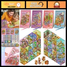 1200+ Stickers - 32 DIY 3D Scene Collection, Reusable Craft Set & Art Supplies