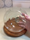 Hand blown Recycled Green Glass Apple/Pumpkin Shaped Terrarium Planter 6.5" — photo 7