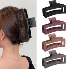 5 Inche Extra Large Claw Clips for Thick and 1 Count Pack of 4 , MultiColor1