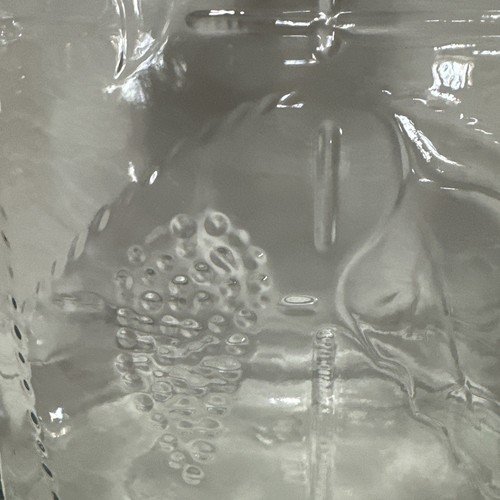 Wine Jug Embossed Grapes & Vines No Lid 1/2 Gal. size Vtg - Picture 3 of 16