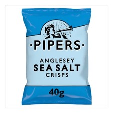 Pipers Gluten Free Anglesey Sea Salt Crisps 24x40g