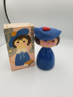 Its a Small World French Girl Cologne Decanter Mist Avon 3oz. NIB W/Hat Unused