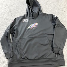 Philadelphia Eagles Hoodie Mens 2XL NFL Football Nike Crucial Catch Dri Fit