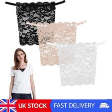3PCS Modesty Panels For Low Cut Tops Mixed Color Lace Insert For Low Cut Dress