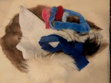 LOT OF DYED MINK SHEARED WHITE MINK DYED FOX FUR FLY FISHING 81