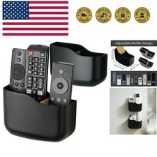 2 Pack Adhesive TV Remote Control Holder Wall Mount TV Remote Holder Wall Rem...