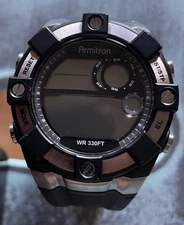 Armitron Watch Timer Alarm 12 / 24 Time Etc MD08151-t(r) (needs battery)