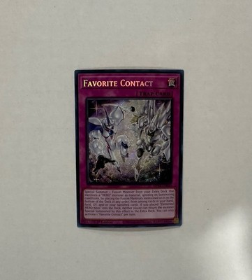 *Misprint* 1X NM Favorite Contact - MP24-EN063 - Secret Rare Foiling