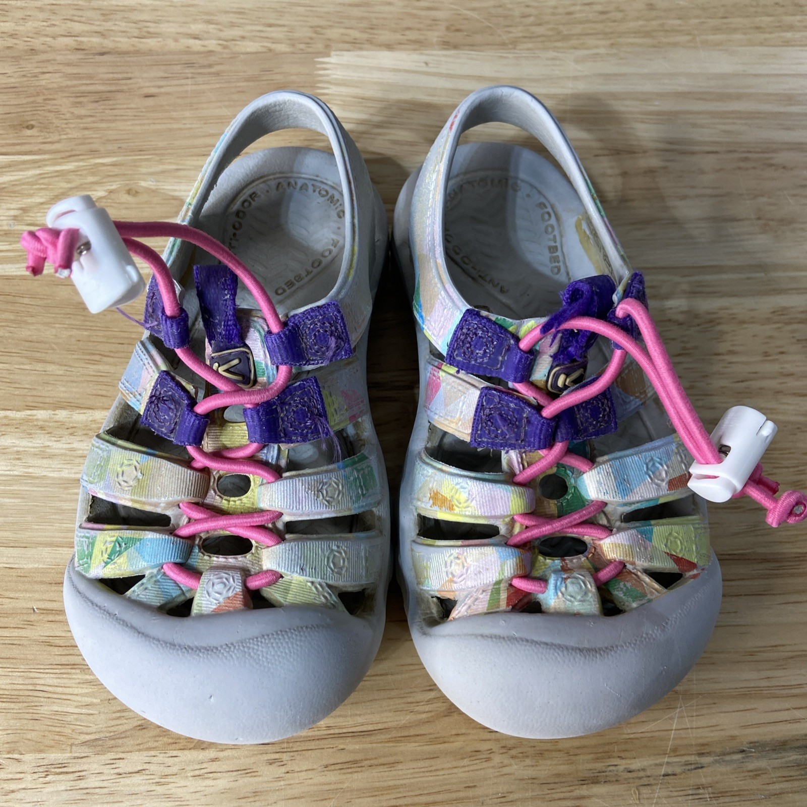 Sandali da trekking Keen Newport H2 taglia 10 giovani viola rosa con coulisse pull on