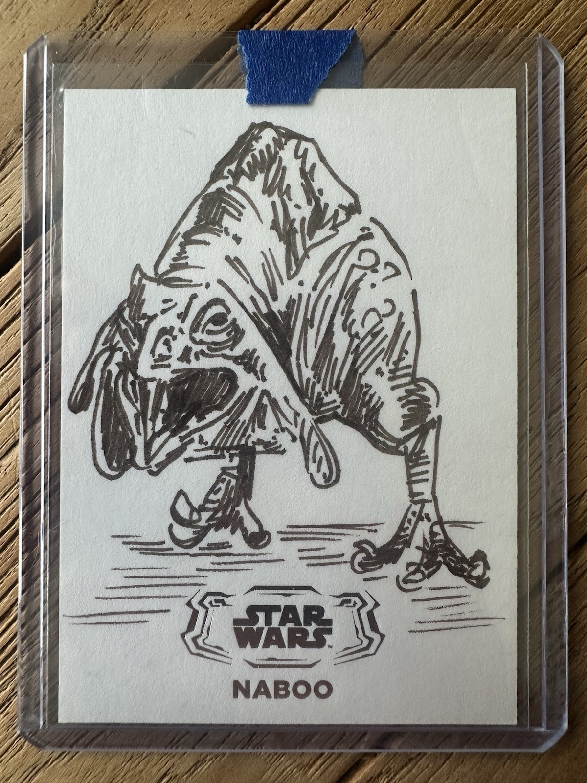 2024 Topps Star Wars Hyperspace Nuna Sketch by Basak Kahraman