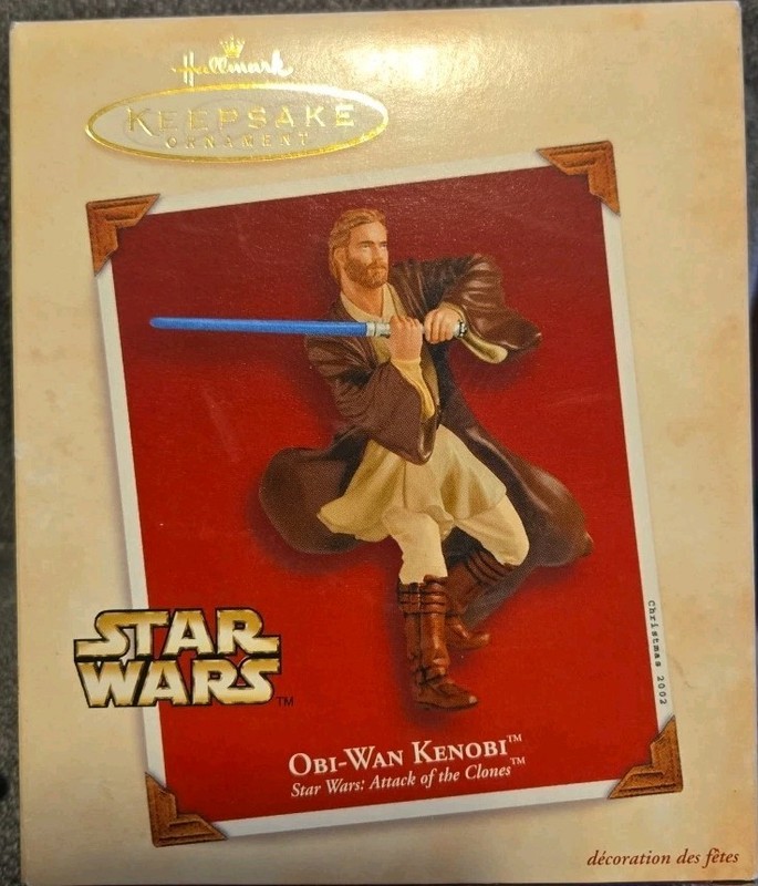 2002 Hallmark Keepsake Obi-Wan Kenobi Star Wars Attack Of The Clones Ornament