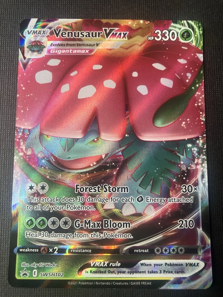 Venusaur VMAX SWSH102 SWSH: Sword & Shield Promo Cards Holo - Image 2 of 4
