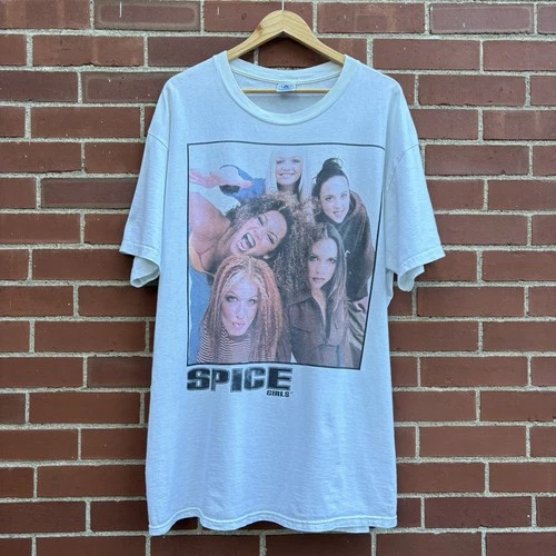 90s Spice Girls Pop Band Shirt Size XL Fits Big Rare 1990s vintage concert t-shirt, vintage, size XL, single stitch, B+ condition