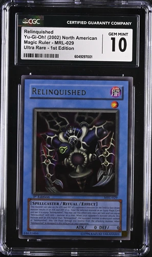 Yu-Gi-Oh! Relinquished MRL-029 CGC 10 Misprint Square Cut Corner Error